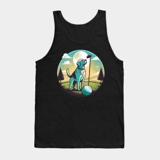 Golfer dog Tank Top